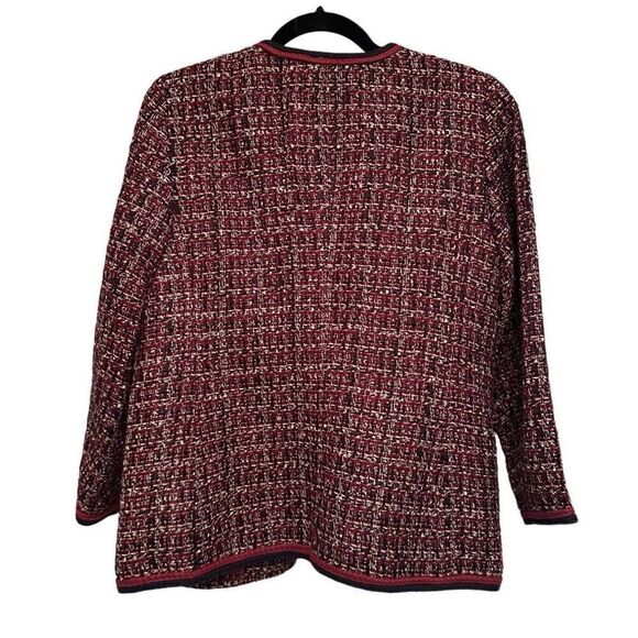 Stunning Talbots red and navy tweed skirt suit - Picture 5 of 11